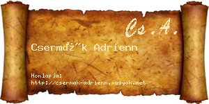 Csermák Adrienn névjegykártya
